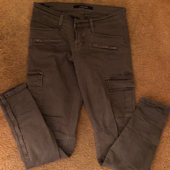 JBrand Grayson Skinny cargo jeans. Size 25. Colour Vin Black (Grey) - Picture 5 of 9